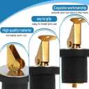 Boat Plug 1/2Inch Brass Boat Drain Plug Snap Handle Plug Deck Plug for Boat Marine (1/2inch-2)