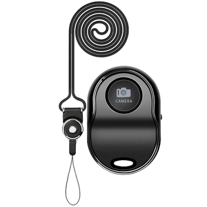 Bluetooth 5.0 Remote Shutter for iPhone & Android Camera Wireless Remote Control Selfie Button for iPad iPod Tablet, HD Selfie Clicker for Photos & Videos (Black)