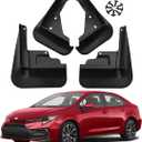 Car Mud Splash Guards Mud Flaps Fender Kit for Toyota Corolla Sedan SE LE 2020 2021 2022 2023 2024 2025 Mudguard Accessories Front and Rear 4-PC Set