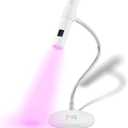 M - GlamCure GO Nail Flash Cure Lamp with Focus Beam Technology, Touch Screen - LED & UV Nail Light - Curing Lamp for Gel Nails, Acrylic, Builder - Portable & Adjustable