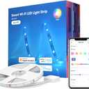 meross Smart LED Strip Lights, 16.4ft WiFi Strip Work with Apple HomeKit, Alexa, Google Home, and SmartThings, 16 Million Colors with App Control and RGB LED Lights for Bedroom, Living Room, Kitchen (RGB (Red, Green, Blue))