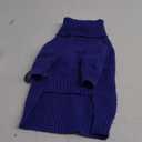 cyeollo Dog Sweater Pullover Turtleneck for Dogs, Classic Knitwear Fall Winter Cold Weather Doggie Clothes Warm Pet Apparel Small Medium Large Dog Sweaters, Royal Blue M