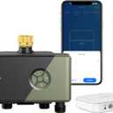 Diivoo WiFi Water Timer for Garden Hose, 4 Zone Smart Sprinkler Timer with Brass Inlet, Ethernet & 2.4GHz WiFi Connection, Compatible with Alexa/Google, 24 Irrigation Plans & Rain Delay Mode for Lawns