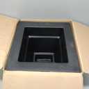 Mayne Cape Cod 14-Inch Square Planter  Self-Watering, Weather-Resistant Planter for Flowers  Durable Outdoor Design for Patio, Porch, or Entryway (Black)