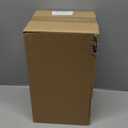 Gdfjiy Trash Bag Holder, Wooden Garbage Bag Holder with Handles & Lid, Trash Bag Dispenser Roll Holder, Grocery Plastic Bag Storage, Countertop/Under Sink/Cabinet Organizer (Black)