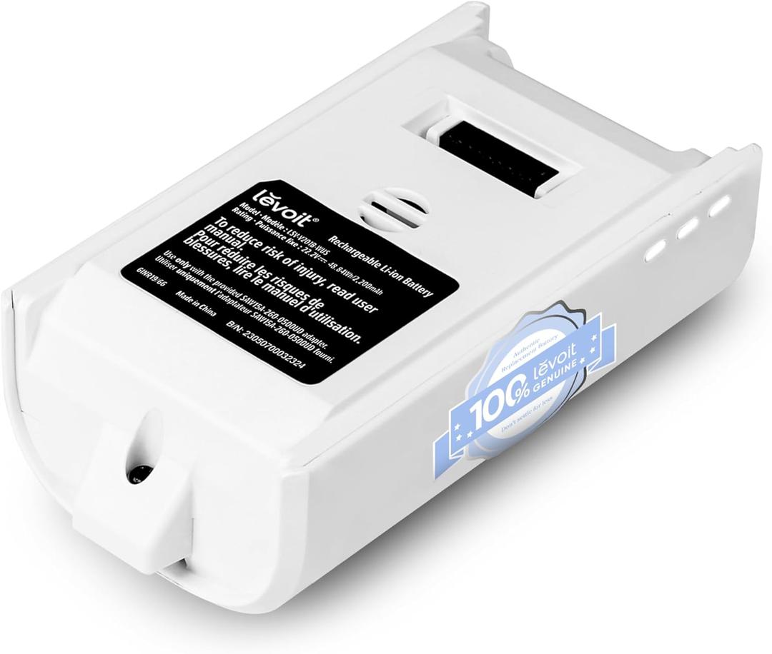 LEVOIT LVAC-200 Cordless Vacuum Cleaner Replacement Battery, 2200mAh, Up to 50 Minutes Runtime