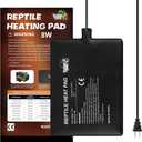 LUCKY HERP Reptile Heat Pad 6x8 Inch 8W Under Tank Terrarium Heating Mat, Reptile Heat Mat, Reptile Heating Pad for Turtle, Lizard, Hermit Crab, Frog, Snake