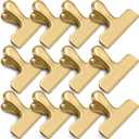 12 Pack Chip Clips, Stainless Steel Chip Bag Clips, Food Clip, Heavy Duty Bag Clip for Food Storage, Perfect for Kitchen Office Usage(Gold)