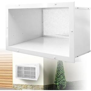 26 inch Air Conditioner Wall Sleeve with Decorative Frame & Exterior Grille