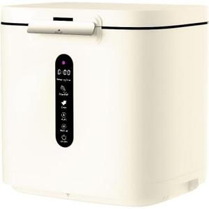 4L Compost Bin for Kitchen, Electric Composter for Countertop with Auto-Cleaning/Odor-Free/LED Display, Turn Kitchen Waste to Dry Compost Fertilizer, Indoor/Outdoor Intelligent Compost Machine