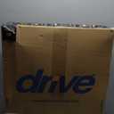 ‎Drive Medical 11148-1 Folding Steel Bedside Commode Chair, Portable Toilet, Supports Individuals Weighing Up To 350 Lbs, with 7.5 Qt. Bucket and 13.5 Inch Seat, Grey