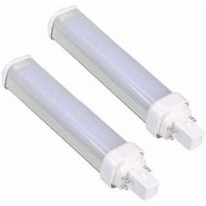 SATZOL 11W G24Q-3 GX24Q-3 LED Bulb, 4 Pin CFL LED Replacement, G24Q-3 PLC-26W Replacement, 1100LM, 120V 3000K LED Horizontal PL Bulb, Bypass The Ballast (Warm White 3000K)