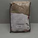 Thick Linen Pinch Pleated Sheer Curtains 96 Inches Long 2 Panels Set for Living Room Bedroom, Memory Trained Pinch Pleat Dark Flax Boho Drape Light Filtering Privacy Sliding Glass Door Burg 8ft Length