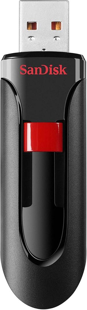 SanDisk 256GB Cruzer Glide USB 2.0 Flash Drive - SDCZ60-256G-B35, Black