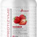 Metabolic Nutrition | Protizyme | 100% Whey Protein Powder | High Protein, Low Carb, Low Fat with Digestive Enzymes, 24 Essential Vitamins and Minerals | Strawberry Creme, 2 Pound