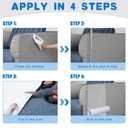 Anti Cat Scratch Furniture Protector from Cat Claws, Easy-to-Apply Scratching Deterrent Tape Self-Adhesive Single-Sided Couch Protector for Sofa, Doors, Bed, Table (196.8 x 11.8)