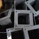 Heavy Alloy Steel Pergola Kit with 3-Way Brackets for 4"x 4" (Actual 3.6" X 3.6") LumberDIY Pergola Brackets Suitable for PergolasGardensand Metal Gazebo Kits - Includes Screws