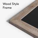 U Brands Magnetic Chalkboard, 24" x 36", Rustic Wood Frame, Premium Matte Surface