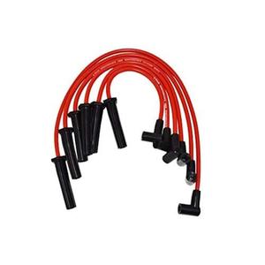 A-Team Performance 6-Cylinder Spark Plug Wire Set - Pack of 6, Red Two-Layer 8.0mm Silicone Wiring - Low-Resistance Ignition Wire Set - Compatible with GMC & Chevy 230/250/292/350 Engines