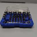 Kobalt 338358 35-Piece 1/4-Inch Drive Mechanic's Tool Set, Inch/Metric, includes Reversible Ratcheting Wrench, Sockets; Screwdriver, Hex, Torx, and Square Bits