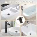 Bathroom Sink Drain Stopper, Upgraded 3 in 1 Pop Up Sink Drain Strainer with Removable Hair Catcher Basket, Drain Plug Filter for 1.1-1.5 in, Metal Body, Brass Bounce Core (Black)