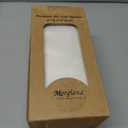 50-Pack White Cloth-Like Disposable Napkins - Linen Feel Dinner Napkins with Flatware Pocket for Weddings, Parties & Holidays