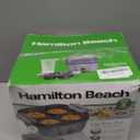 Hamilton Beach 6-in-1 Electric Egg Cooker for Hard Boiled Eggs, Sous Vide Style Egg Bite Maker and Poacher, 5.25 Non-Stick Skillet for Omelets, Scrambling & Frying, Grey (25510)