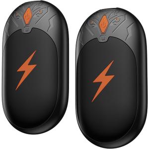 Hand Warmers Rechargeable 2 Pack, 8000mAh Portable Magnetic Electric Hand Warmer, Wolf-Shape Reusable Pocket Heater Up to 24 Hrs, Winter Gifts for Camping, Hunting, Fishing, Christmas