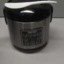 AROMA Digital Rice Cooker, 4-Cup (Uncooked) / 8-Cup (Cooked), Steamer, Grain Cooker, Multicooker, 2 Qt, Stainless Steel Exterior, ARC-914SBD