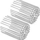 PATIKIL 75 mm (3") OD Gutter Guard Filter, 2Pcs PVC Termination Cap Mesh Screen Roof Vent Cover Stainless Steel Exhaust Pipe Cover Downspout Guard Filter Strainer