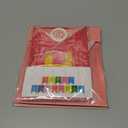 2 x Colorful Happy Birthday Banner with 12pcs Pennant Banner Flags, Rainbow Happy Birthday Sign with Shiny Gold Letters, Party Decorations for Boys Girls, DIY Party Supplies (Multi-color)