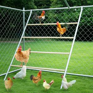 YUMEKA Chicken Roosting Ladder, Chicken Perch for Coop, Chick Roosting Bars, Cock Coop Toys, Suitable for Chicken Run and Chicken Perch, Backyard Poultry, Farm Roost Toys for Hen 55.1' L x 40.1' W