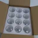 Ruckae 12 Pack 1 OZ Shot Glasses Set with Heavy Base Clear Shot Glasses Bulk for Vodka Tequila Whiskey Liquor (Transparent-Cone Shaped)