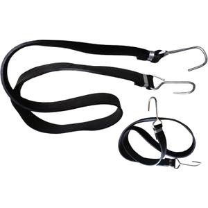 Trucking Bundle - Bulk Bungee Cords with Crimped Hooks -Tarp Straps Natural Rubber Bungee Cords - Heavy-Duty Tarp Bungee Straps