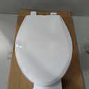 V-Shape Toilet Seat, Soft Close, Quick Release, White PP, 18.1"L x 14"W