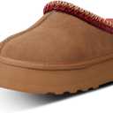 Women's Platform Slippers Comfy Mini Boots Fur Fleece Lined Short Ankle Boot Fluffy House Slippers for Indoor Outdoor (Brown)