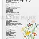 Epitaph Poem Poster by Merrit Malloy, When I Die, Poem on Death Canvas Painting Wall Art Poster for Bedroom Living Room Decor 12x18inch(30x45cm) Unframe-style