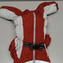 SUNFURA Full Body Dog Coat - Warm Fleece Jacket for Large Dogs, Turtleneck Winter Coats with Harness, Reflective Dog Snowsuit Windproof Puffer Jackets with Legs for French Bulldog, (Burgundy, Large)