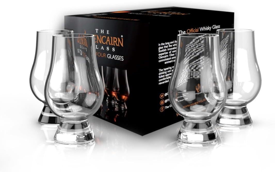 GLENCAIRN Whiskey Glass, Gift Set of 4 in 4 Pack