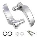 MDPROMCP Saddle Bag Latch Lever, Saddle Bag Lid Lifters Aluminum Compatible With Harley Davidson 2014-2023 Street Glide Road Glide Special Electra Glide Road King Ultra Limited with Hard Bags (Silver)