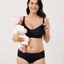 Wireless Hands-Free Pumping Bra, Adjustable with Extendable Straps and Hook Extender, Comfort Sleep Pumping & Nursing Bra (Black, XXXL)