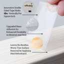 2 x TD Deco Gen.2 Nano Mounting Tape,Heavy Duty Double Sided Tape for Car Dash,Carpet, Furniture&Wall Decor,Webbed Sticky Strip,Super Tough,Waterproof&Removable (6, Extra Thick & Standard Wide)