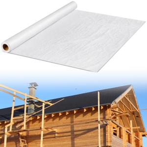 4 120 ft House Wrap, Durable Water-Resistant Weather Barrier Membrane for Home Building, Breathable Wrb for Walls and Siding for Home Waterproofing