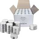 250 Pack Tealight Candles in Metal Cups - Clean, White Unscented Tealight with 3 Hour Long Burning Time - Votive Candles Bulk for Romantic Dinner, Weddings, Spa & Hotels