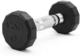 CAP Barbell Coated Hex Dumbbell Weight - Single 30Lb