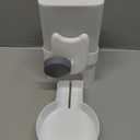 kathson Rabbit Gravity Auto Feeder Set 35oz Hanging Automatic Food Water Dispenser Cage Automatic Feeder Set for Rabbit Chinchilla Guinea Pig Hedgehog Ferret Kitty Puppy (Grey) (Gray)