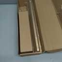 Ceramic Curtain Rods for Windows 18 to 55 Inch,1 Inch Adjustable Telescoping Drapery Rod Heavy Duty Window Treatment Single Curtain Rod Set for Bedroom,Gold Beige