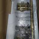 3-Light Bathroom Light Fixtures, Gold Vanity Lights for Bathroom with Ribbed Clear Tulip Glass Shade, Brass Vintage Wall Scone Lighting Over Mirror for Farmhouse,Bedroom,Living Room,Hallway
