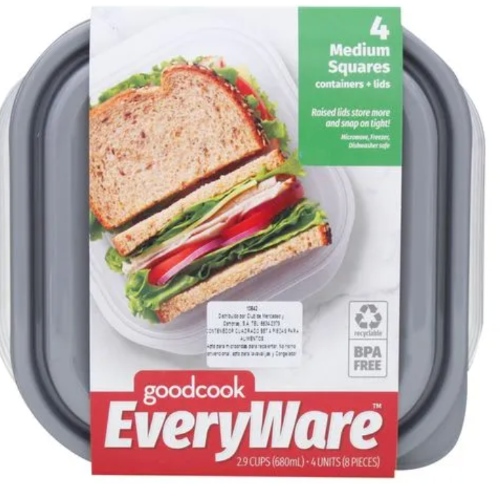 GoodCook, EveryWare, 2,9 Cups (680mL)•4Units (8PCS), M