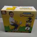 Waddle Bouncy Animal Hopper - Inflatable Hopping Animals, Indoors and Outdoors Fun, Pump Included, Riding Toys for Boys and Girls Ages 2 Years and Up, Yellow Giraffe